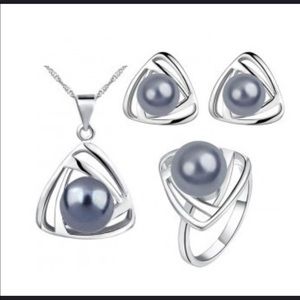 925 sterling silver 3pc jewelry set
